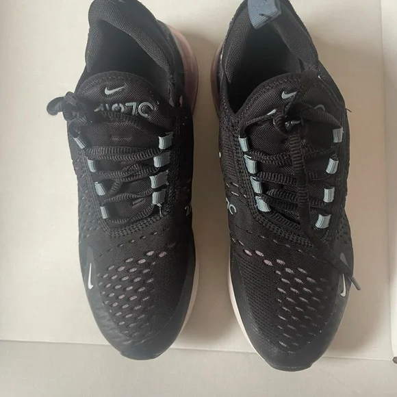 Nike Black and White Air Max 270 Sneakers - Picture 3 of 14
